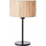 Lampa nocna boho Wimea | Drewno, Czarny | Brilliant
