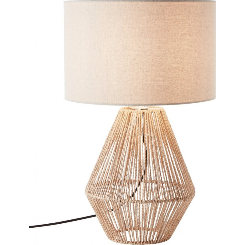Lampa stołowa boho Laraine | Brilliant - Beżowa, Japandi