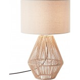 Lampa stołowa boho Laraine | Brilliant - Beżowa, Japandi