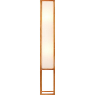 Lampa podłogowa drewniana z abażurem Seaside naturalny / beżowy Brilliant