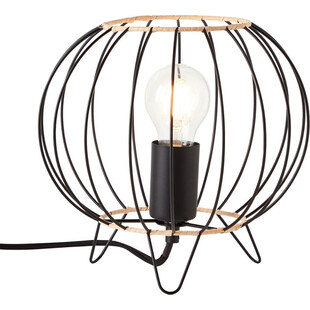 Lampa stołowa czarna Silemia - Brilliant | Design i funkcjonalność