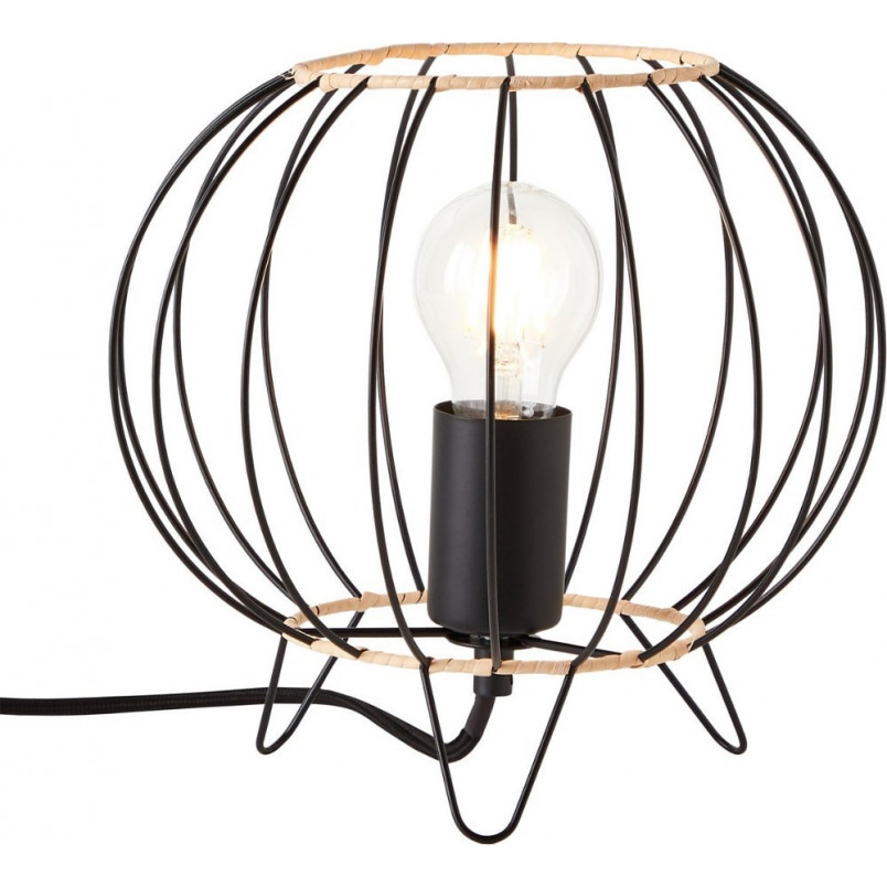Lampa stołowa czarna Silemia - Brilliant | Design i funkcjonalność