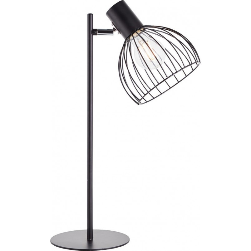 Lampa stołowa Blacky czarna Brilliant - Loftowa lampka