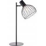 Lampa stołowa Blacky czarna Brilliant - Loftowa lampka