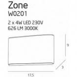 Kinkiet zewnętrzny biały MaxLight IP44 | Sklep z lampami
