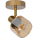 Reflektor Lucide Bjorn - Szkło Dymione, Złoto | Sklep z Lampami