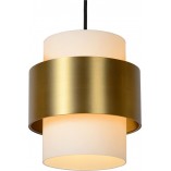 Lampa Wisząca Glamour Firmin III | Lucide - 110cm, Złoto/Opal