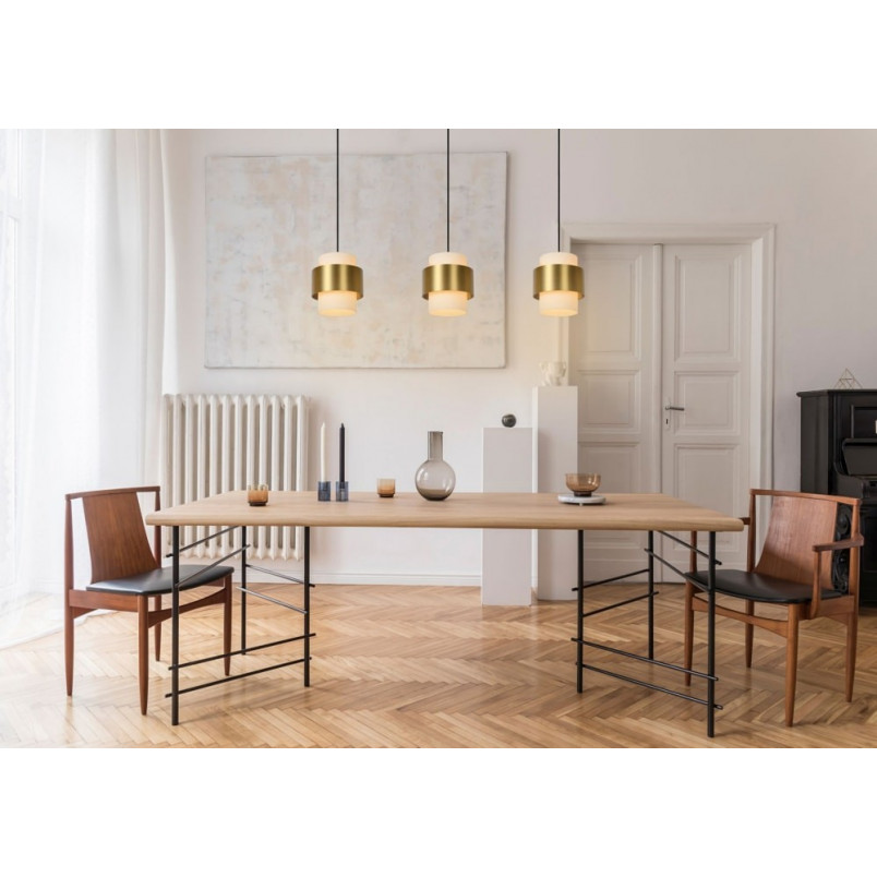 Lampa Wisząca Glamour Firmin III | Lucide - 110cm, Złoto/Opal