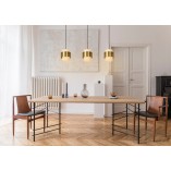Lampa Wisząca Glamour Firmin III | Lucide - 110cm, Złoto/Opal