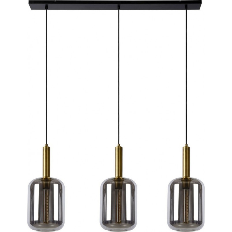 Lampa Wisząca Szkło Dymione Lucide Joanet | 110cm