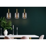 Lampa Wisząca Szkło Dymione Lucide Joanet | 110cm
