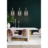 Lampa Wisząca Szkło Dymione Lucide Joanet | 110cm