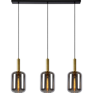 Lampa Wisząca Szkło Dymione Lucide Joanet | 110cm