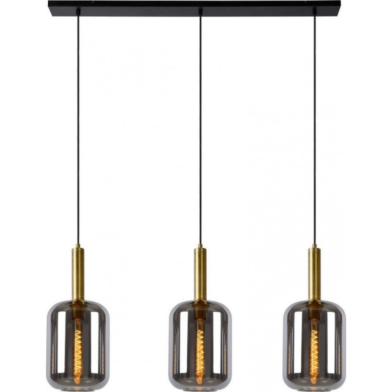 Lampa Wisząca Szkło Dymione Lucide Joanet | 110cm