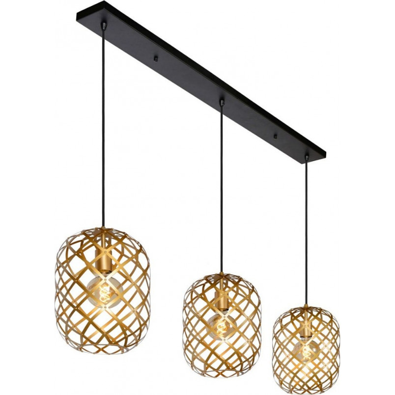 Lampa Wisząca Złota Wolfram | Lucide - Elegancki Design