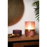 Lampa stołowa glamour Extravaganza Tusse - Różowa/Złota | Lucide