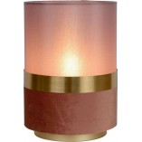 Lampa stołowa glamour Extravaganza Tusse - Różowa/Złota | Lucide