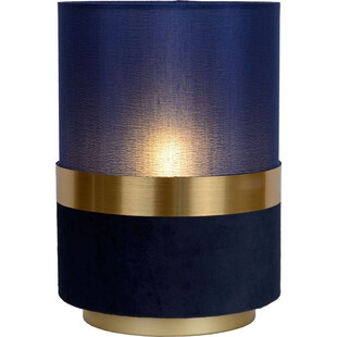 Lampa stołowa glamour Extravaganza Tusse - Niebieski/Złoty | Lucide