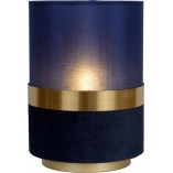 Lampa stołowa glamour Extravaganza Tusse - Niebieski/Złoty | Lucide
