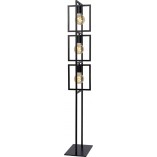 Lampa podłogowa Loft Luuk czarna | Lucide - Nowoczesny Design