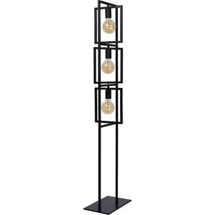 Lampa podłogowa loft Luuk czarna Lucide