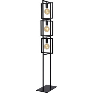 Lampa podłogowa Loft Luuk czarna | Lucide - Nowoczesny Design