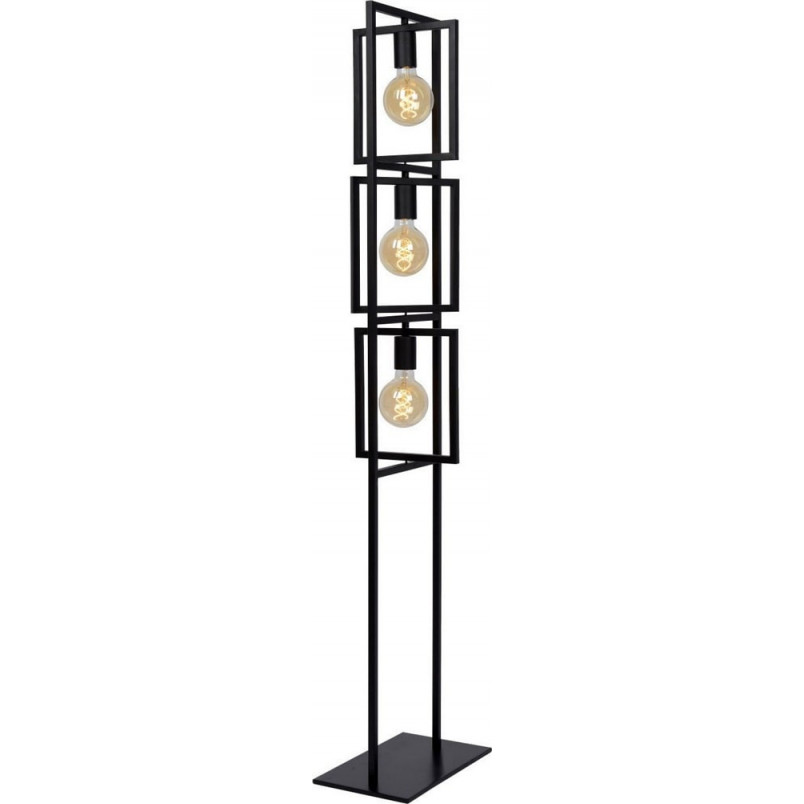 Lampa podłogowa Loft Luuk czarna | Lucide - Nowoczesny Design