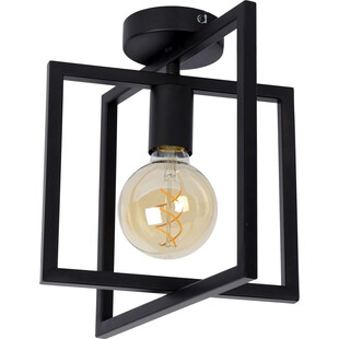 Plafon sufitowy loft Luuk 29cm czarny Lucide