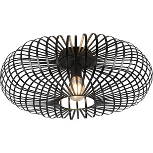 Plafon druciany loft Johann 50cm czarny Trio