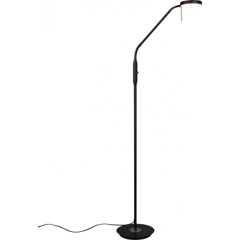 Lampa podłogowa LED Monza czarna | Trio - Nowoczesny design