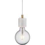 Lampa wisząca "żarówka" Siv - Nordlux, biała | Sklep z lampami