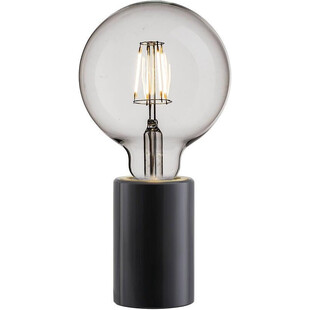 Lampa stołowa czarna Nordlux Siv | Marmurowa podstawa