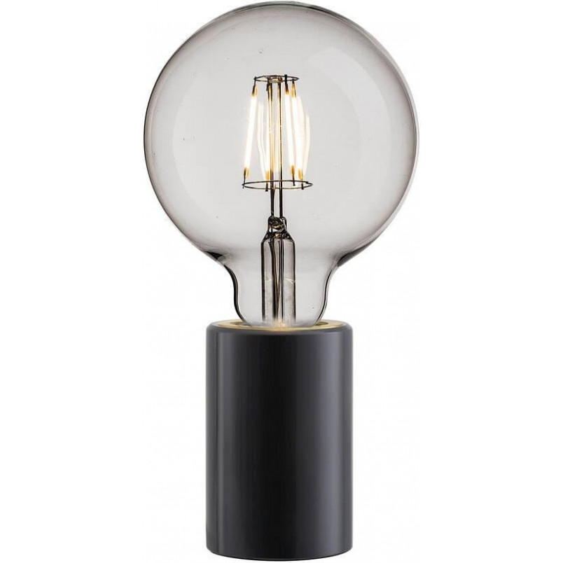 Lampa stołowa czarna Nordlux Siv | Marmurowa podstawa