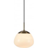 Lampa wisząca Rise Markslojd | Szklana, biała, E27