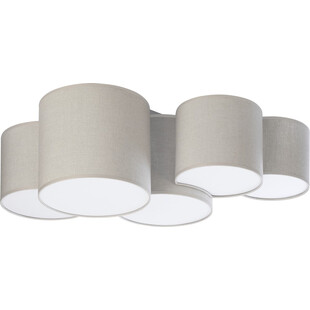 Plafon Mona Nature V - Brązowy TK Lighting | Lampa Materiałowa