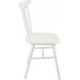 Krzesło drewniane Stick białe Moos Home | Elegancki Design