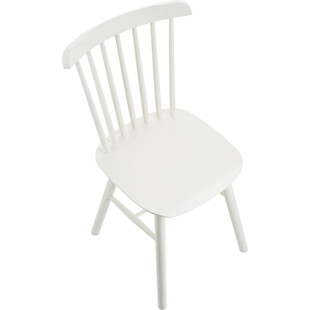 Krzesło drewniane Stick białe Moos Home | Elegancki Design