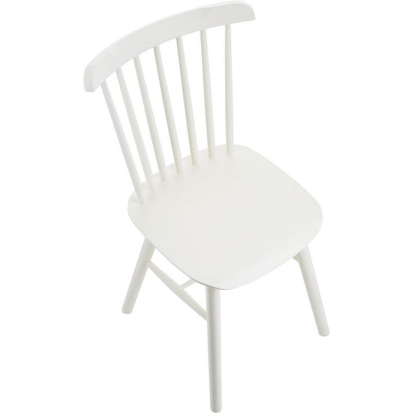 Krzesło drewniane Stick białe Moos Home | Elegancki Design
