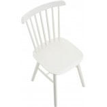 Krzesło drewniane Stick białe Moos Home | Elegancki Design