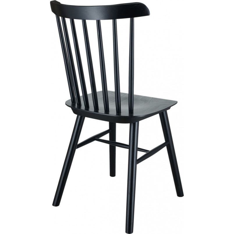 Krzesło drewniane Stick czarne | Moos Home - Komfort i styl
