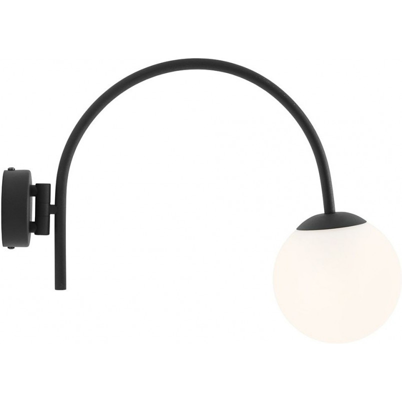 Kinkiet szklany Nave Black | Aldex - Retro & Modern