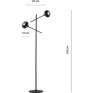 Lampa podłogowa Emibig Linear Stripe - Szklane Kule | Kup Teraz