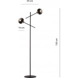 Lampa podłogowa Emibig Linear Stripe - Szklane Kule | Kup Teraz