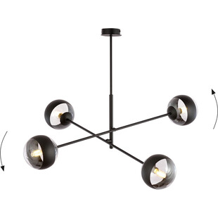 Lampa Sufitowa Emibig Linear Stripe IV | Szklane Kule