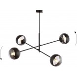 Lampa Sufitowa Emibig Linear Stripe IV | Szklane Kule