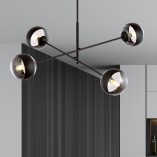 Lampa Sufitowa Emibig Linear Stripe IV | Szklane Kule