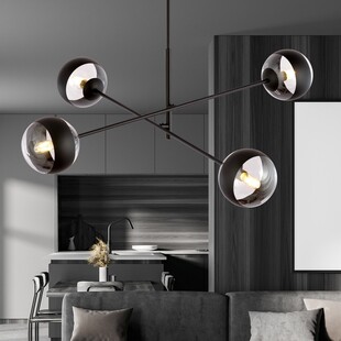 Lampa Sufitowa Emibig Linear Stripe IV | Szklane Kule
