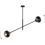 Lampa sufitowa Emibig Linear Stripe | 2 szklane kule