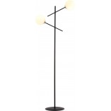 Lampa podłogowa Linear Emibig - Szklane kule, czarny