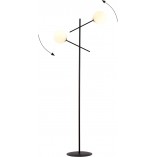 Lampa podłogowa Linear Emibig - Szklane kule, czarny